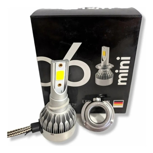 Kit Lámpara Cree Led H7 C6 Mini Sin Cooler 12v 30w X2.