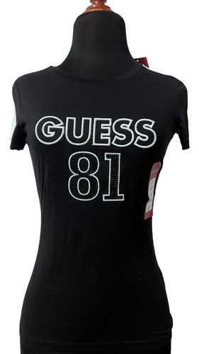 Playera Con Logo Guess  81 Y Cristales 