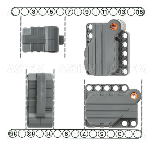 Astem 2pcs Retroceso-pator-pator De Técnica Compatible Con X