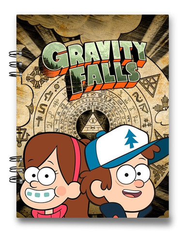 Imagen 1 de 9 de Cuaderno Gravity Falls 15x20 Cms Mediacarta 100 Hojas