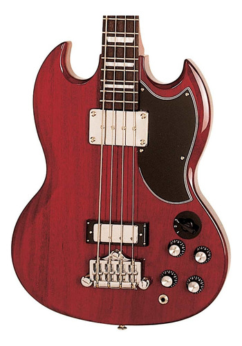 Contrabaixo Epiphone EB-3 SG Bass cor cereja burgundy para destros 4 cordas