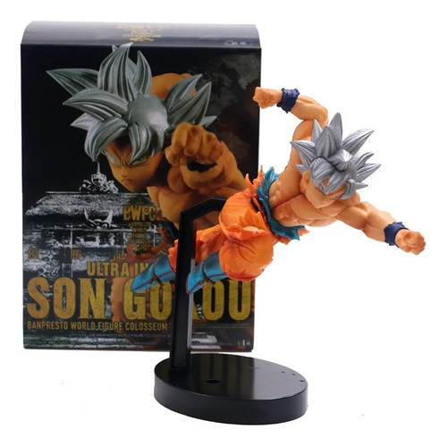 Figura Dragón Ball Súper Goku Ultra Instinto De Colección 