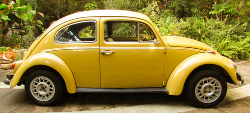 Vw Volkswagen 72 1972 Fusca 1.500 Amarelo Colonial