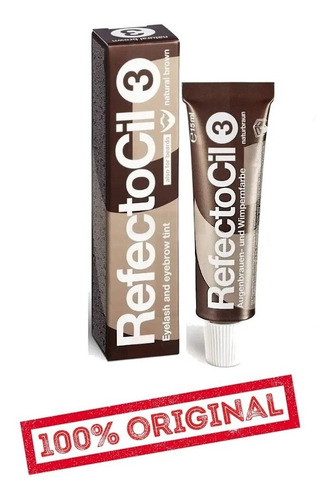 Tinta Sobrancelhas Refectocil Castanho Natural N° 3 15ml