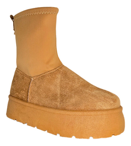 Botas Con Plataforma Para Invierno Calentitas De Mujer
