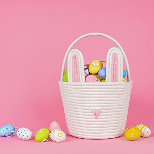 Cesta De Pascua Con Forma De Conejito Cubos De Pascua Para N