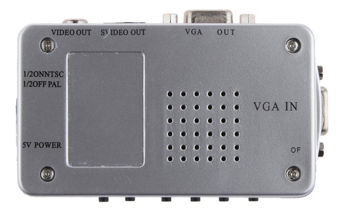 H Vga A Tv Av Compuesto Convertidor S-video Caja Para