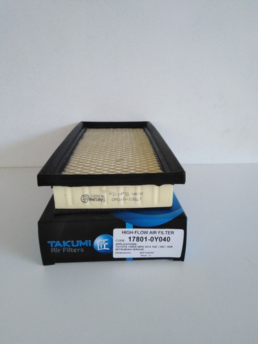 Imagen 3 de 4 de Filtro De Aire Toyota Yaris 2014 Up. (takumi)