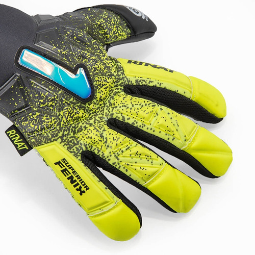Imagen 3 de 7 de Guante De Portero Rinat Fenix Superior Jd Alpha Niño Neón
