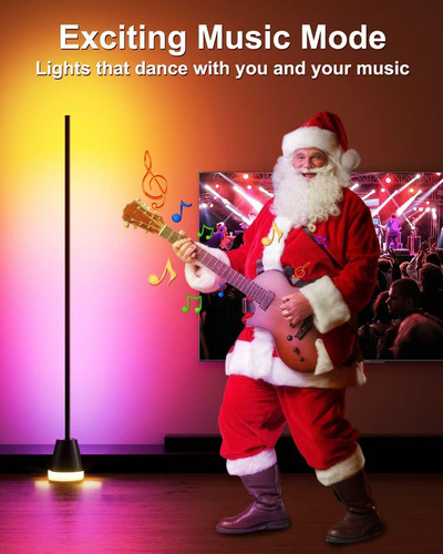 Lámpara De Pie De Esquina Led Rgb Inteligente Lámparas De Pi