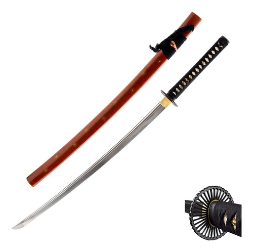Espada Katana Samurai Japonesa Acero 1045 Tsuba Rueda