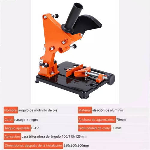 Suporte De Rebarbadora Angular De 4 1/2 A 5 Polegadas