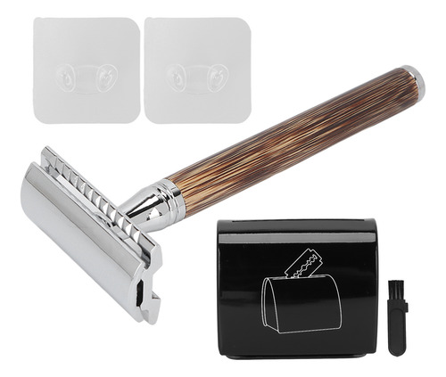 Juego Manual Antiguo De BambĂș Plateado Para Hombre Que Inclu
