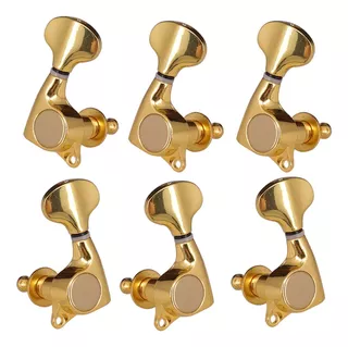 6 Piezas 3r3l Locking Cabezas De Tuning Pegs Para Guitarra