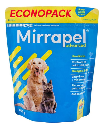 Mirrapel Advanced En Polvo Perros Gatos 600g