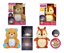 Comprar Proyector con forma de ardilla y oso, diseño de estrella y música, color ardilla
