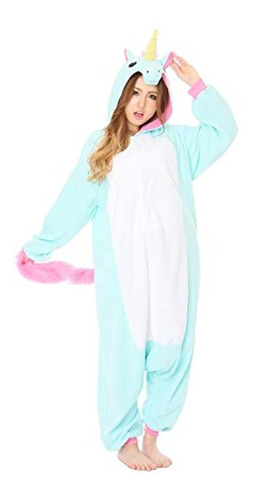 Sazac Unicornio Azul Kigurumi - Disfraz Adulto