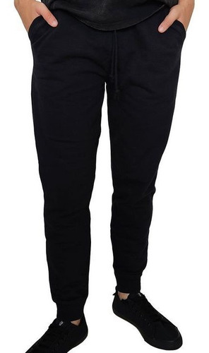 Calca Hering Masculina Moletom Jogger Preto 05m3n1007s