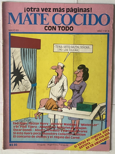 Mate Cocido, Nº 3 / Humor Uruguayo, 1983 / X7