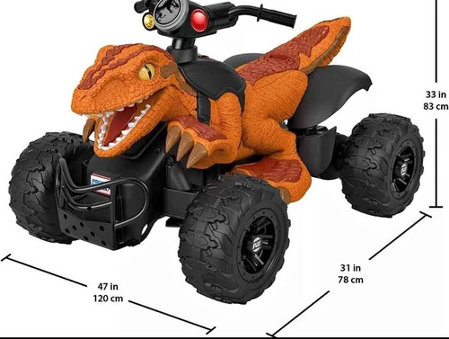 Cuatrimoto Dino Racer Power Weels Edición Jurassic Work (Usado)