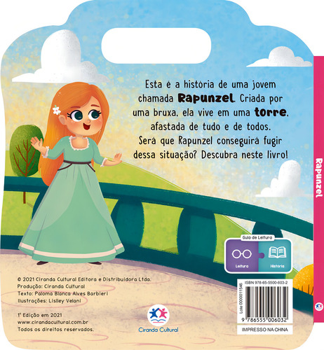 Rapunzel, de Alves Barbieri, Paloma Blanca. Lendo por aí, vol. 1. Editorial Ciranda Cultural Editora E Distribuidora Ltda., capa mole, edição 1ª edição em português, 2022