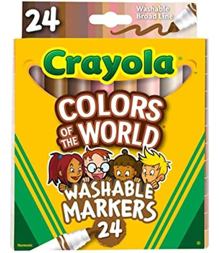 Crayola Colors Of The World Markers 24 Count, Marcadores De 