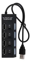 Comprar Hub Usb 2.0 4 Portas Switches Individuais Chave Onu002Foff Led