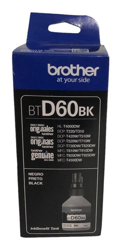 Tinta Brother Btd60bk D60 Negra