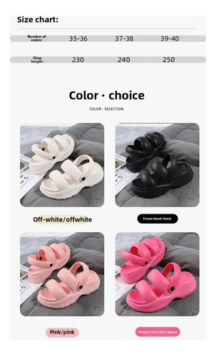 Sandalias De Playa Con Plataforma De Verano Para Mujer