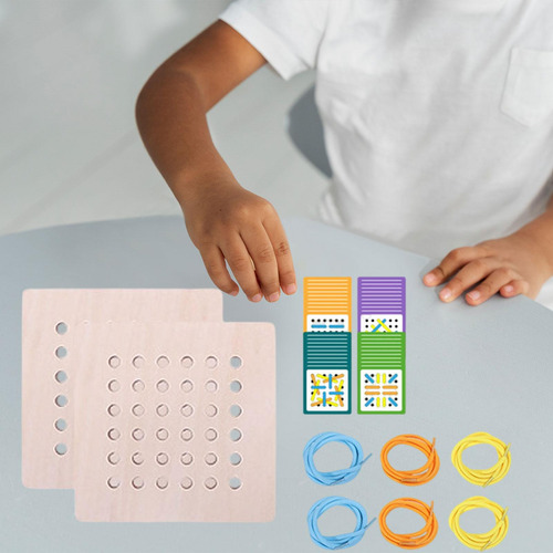 Juguetes Para Enhebrar Cuerda, Juego De Enhebrado, Juguete