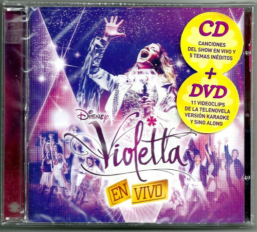 Violetta En Vivo. Cd + Dvd Nuevo Sellado