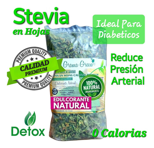 Stevia Edulcorante Natural Endulzante Ideal Para Diabetes 