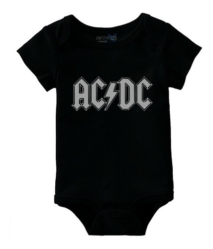 Body Acdc Rock Bodi Bebê Roupinha Bori Bodie Algodão