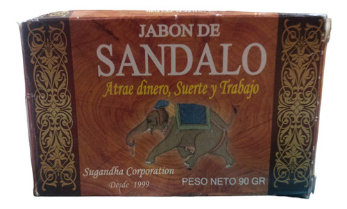Jabón Sandalo  (atrae Dinero Suerte Y Trabajo) Pack 2 Unid.
