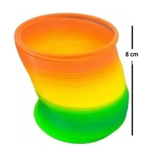 Imagen 5 de 9 de Resorte Mágico Arcoiris Juego Antiestres 8 Cm