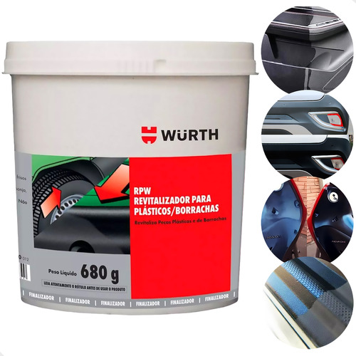 Revitalizador De Plastico E Borracha Automotivo Wurth 680g