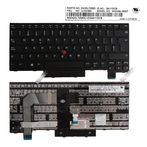 Imagen 1 de 2 de Teclado Lenovo Thinkpad T480 Trackpoint Nextsale Munro