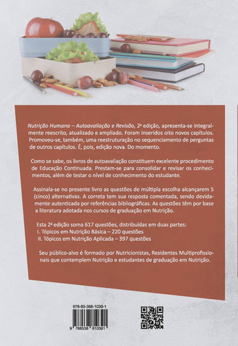 Nutrição Humana: Autoavaliação e Revisão, de Sampaio, Helena Alves de Carvalho. Editorial Editora Atheneu Ltda, capa mole em português, 2019