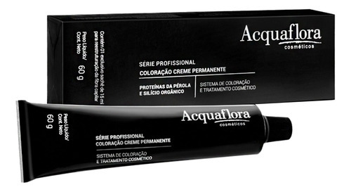  Acquaflora Coloração Permanente 60g 12.11 Lou Esp Acinz Inte Tom 12.11 Louro Especial Acinzentado Intenso