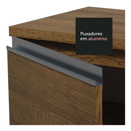 Madesa Gabinete Cocina Esquinero 504cm Glamy Color Marrón