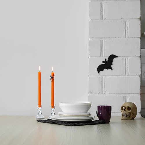 Portavelas De Cristal Para Velas Cónicas, Juego De 6 Portave