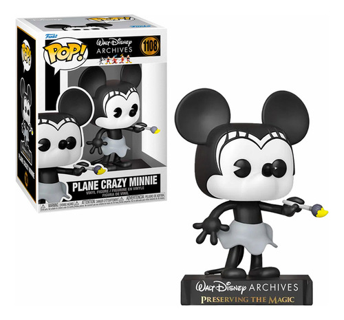 Funko Pop Figura Disney De Plane Crazy Minnie  Mickey Mouse