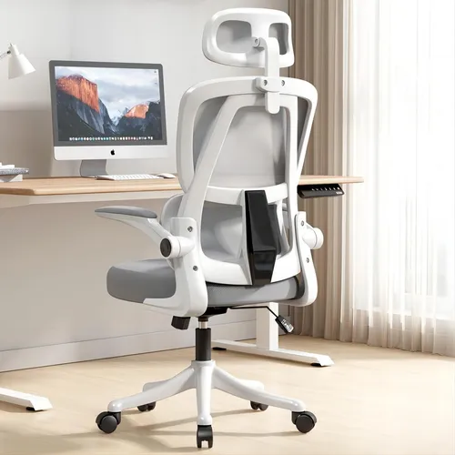 Silla Gamer Oficina Barata Escritorio Ergonómica Giratoria Color Gris Material del tapizado Algodón