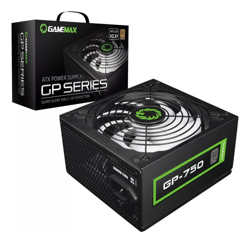 Fuente De Poder 750w Gamemax Gp-750 80+ Bronce