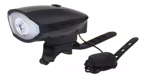 Imagem 2 de 6 de Kit Farol Bike Recarregável Usb Iluminação Noturna Buzina