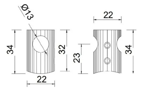 12 Conector Poste De Acero Inoxidable Base Curva Tubo 1/2