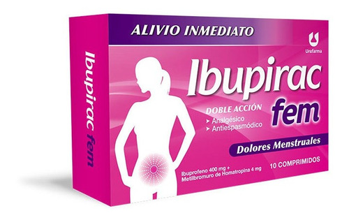Imagen 1 de 5 de Ibupirac® Fem X 10 Comp - Dolores Menstruales