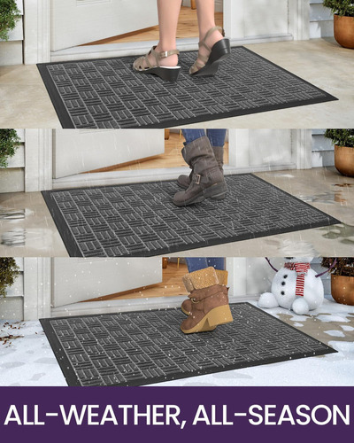Tapete De Piso Antideslizante De 45x75 Cm Para Entrada