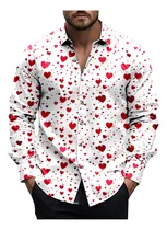Comprar Blusas Para Hombre De Moda Con Estampado En Forma De Corazón
