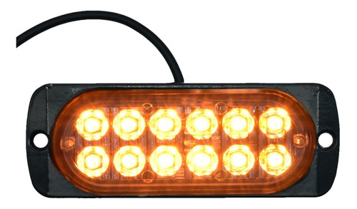 Barra Estrobo 12 Leds Multifunciones Ambar